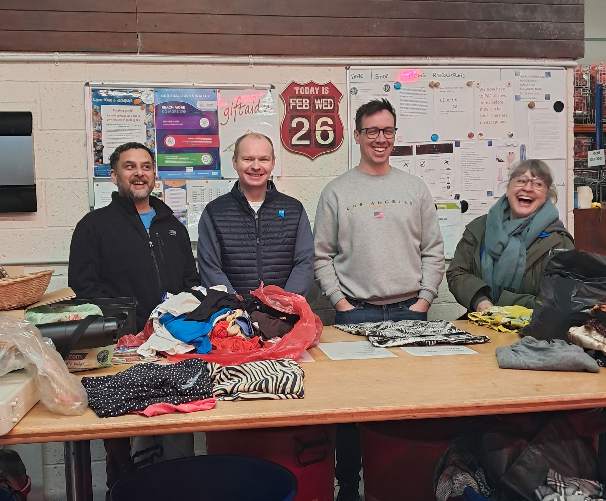 K2 UK team members take part in winter warehouse volunteering days